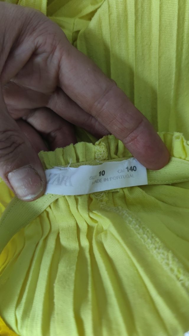 Pantalón ancho plisado niña Zara Talla 10 años 