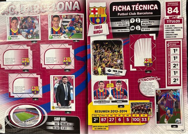 Álbum Liga BBVA 2014-15 Panini Colección Este 