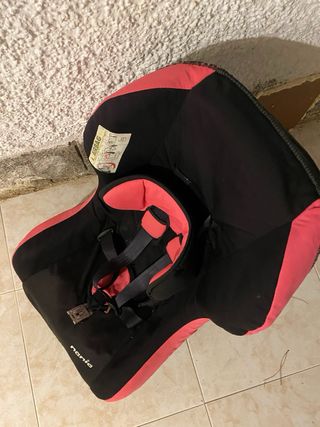 Silla coche Nania rosa-negra