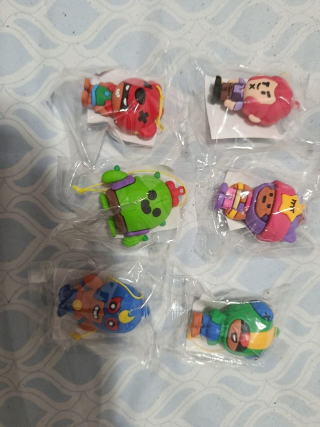 6 llaveros Braw Stars