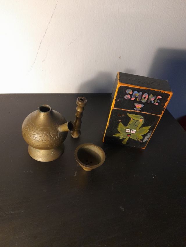 Miniatura  + porta cajetillas vintage