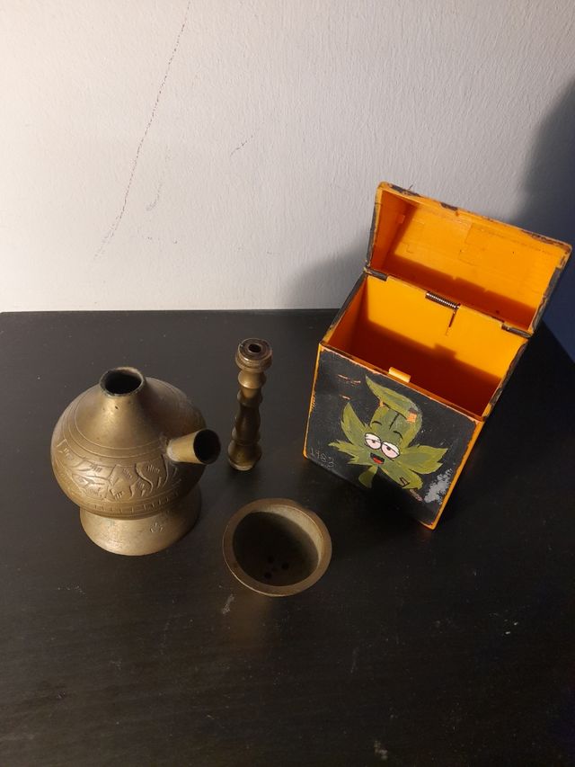 Miniatura  + porta cajetillas vintage