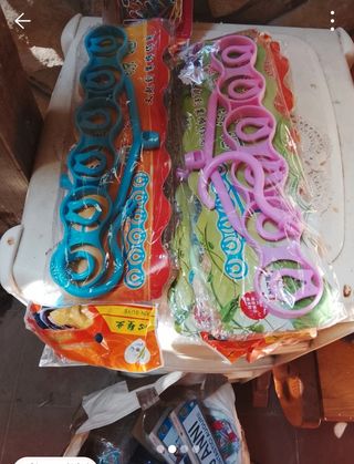 5 grucce plastica blu - 2 euro