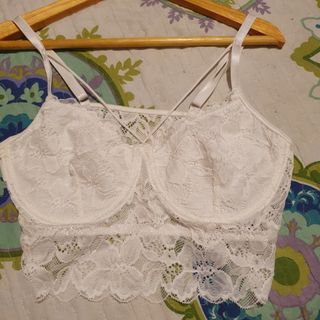 Top encaje blanco XS