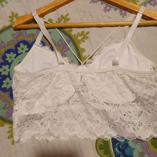 Top encaje blanco XS