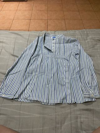 Camisa rayas azul niña/o