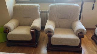 Sillones vintage de madera