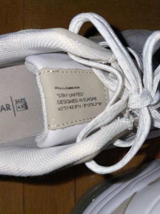 Zapatillas Pull&Bear beige/blancas