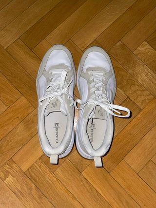 Zapatillas Pull&Bear beige/blancas