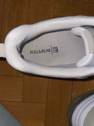 Zapatillas Pull&Bear beige/blancas