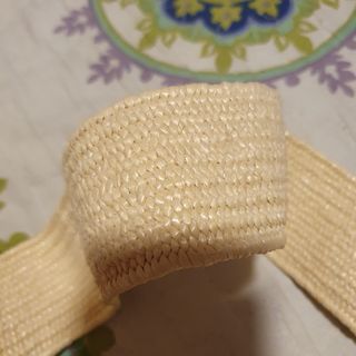 Cinturón rafia beige XS