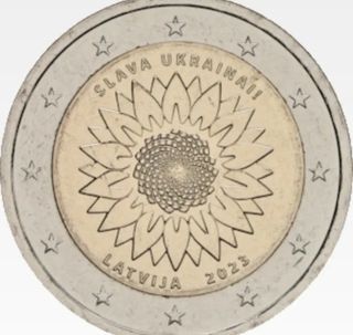 Letonia 2023 moneda 2 euros