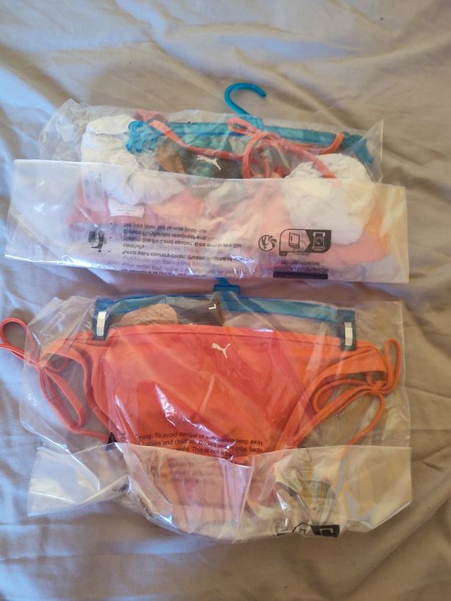 Bikini Puma Triángulo Naranja - Talla L