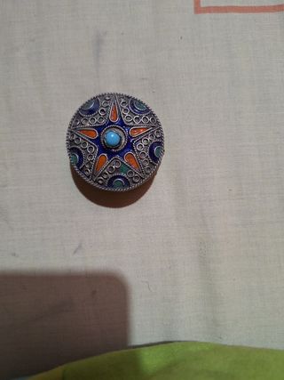 Cajita joyero antiguo metal artesanal