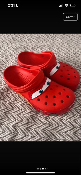 Crocs Rayo McQueen - rojas, talla 42