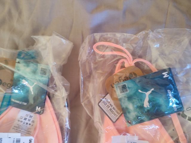 Bikini Puma Triángulo Rosa - Talla M