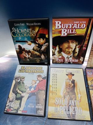 Lote 10 DvDs, CLÁSICOS, WESTERNS, DEL OESTE