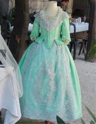 Traje Fallera niña - Azul claro