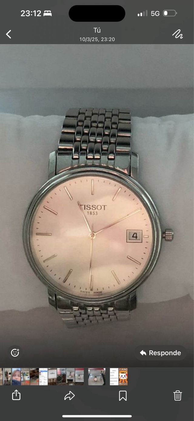 Reloj Tissot -  Plata y Blanco