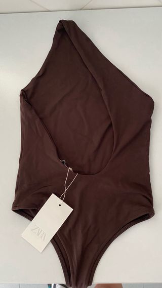 Body marrón Zara - Talla Siete 