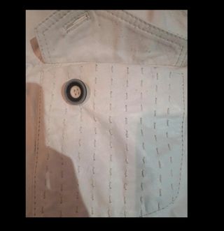 Cazadora cuero Roberto Cavalli blanca