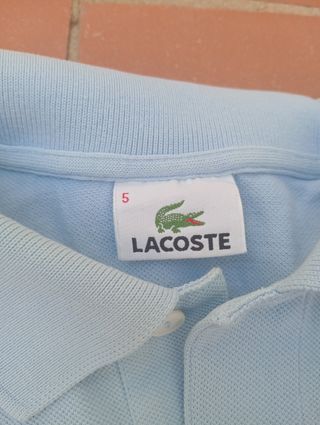 Polo Lacoste azul vintage