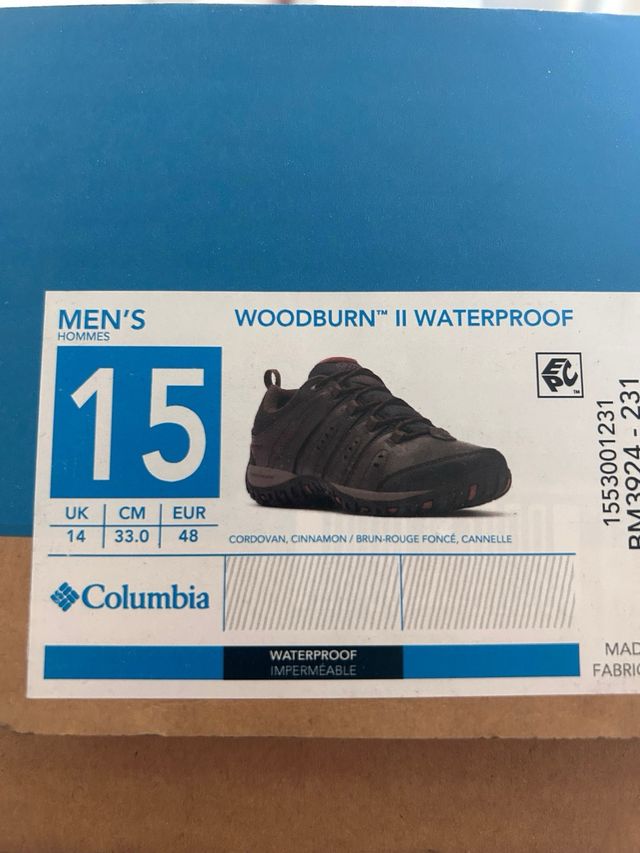 Zapatillas Columbia marrón - Talla 48 NUEVO