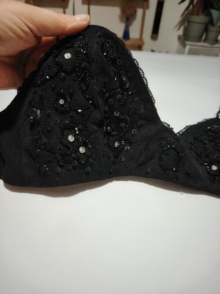 Reggiseno nero ricamato LIST BOUTIQUE