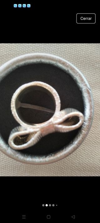 Anillo Tous plata - lazo