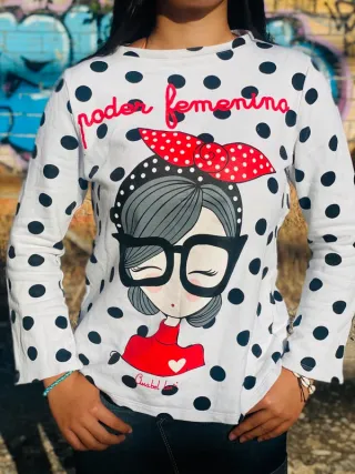 Sudadera Anabel Lee - niña - lunares