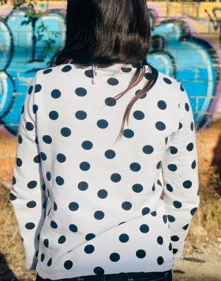 Sudadera Anabel Lee - niña - lunares