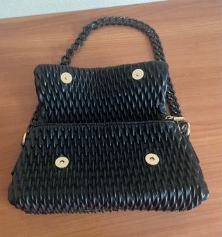 Bolso negro cadena | bandolera