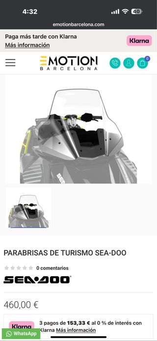 parabrisas seadoo explorer pro