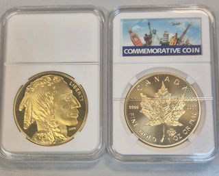 2 Monedas Conmemorativas 
Son copias de originales