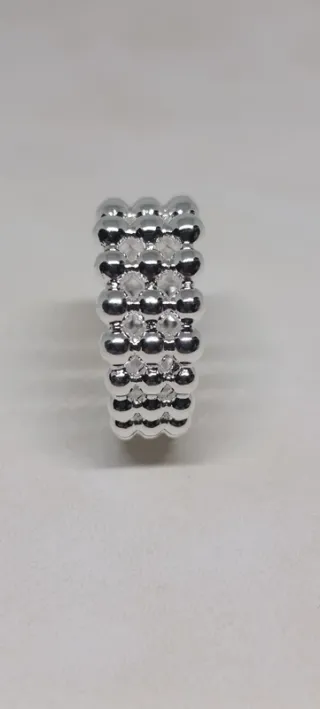 Anillo triple esferas plata S925