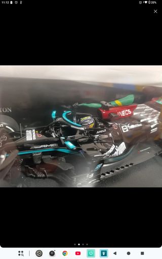 Miniatura F1 Mercedes Hamilton winner GP 🇧🇷 