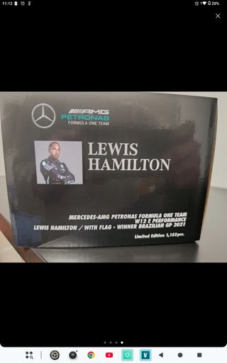 Miniatura F1 Mercedes Hamilton winner GP 🇧🇷 