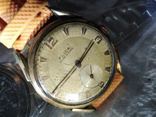 Reloj FLICA vintage dorado
