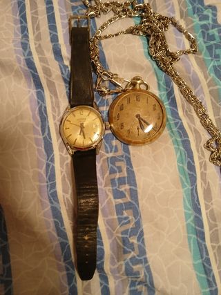 Relojes antiguos: pulsera y bolsillo