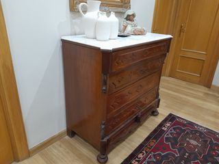 Cómoda antigua 5 cajones - madera-buen estado