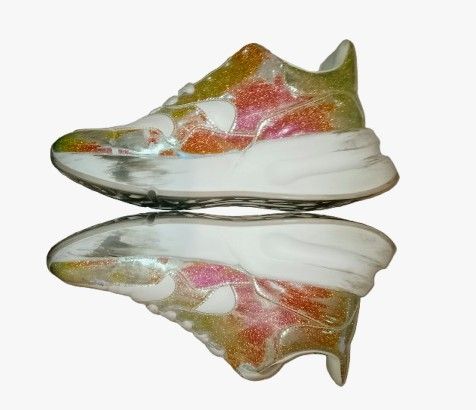 Sneakers Alexander McQueen oro-bianco