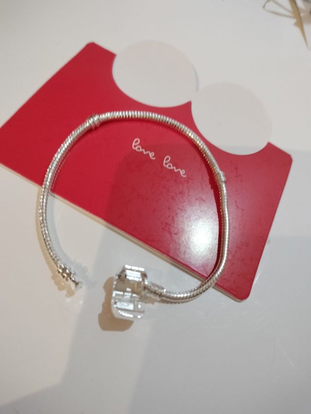 pulseira em prata de 1ª Lei 23cm ou 19cm