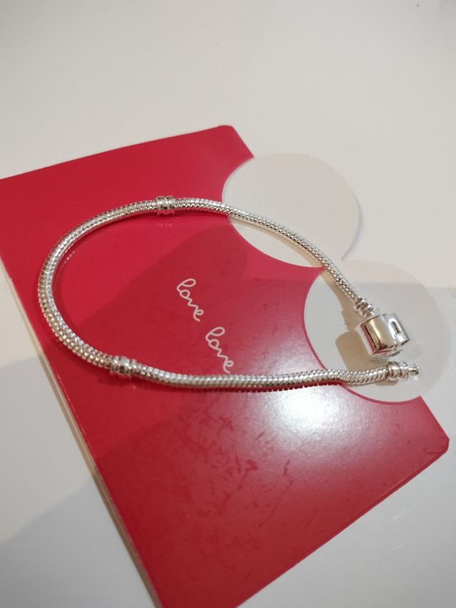 pulseira em prata de 1ª Lei 23cm ou 19cm