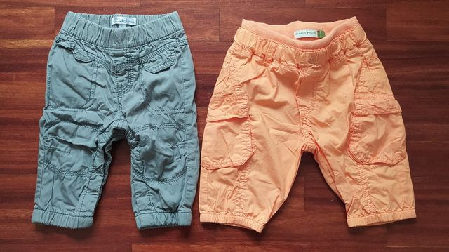 2 Pantalones de bebé 3 meses