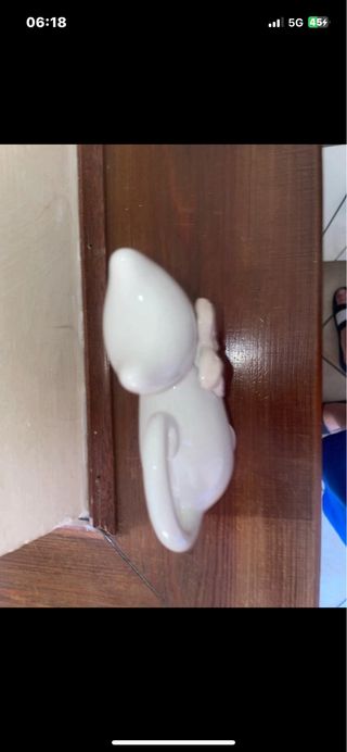 Statuetta Gatto Porcellana