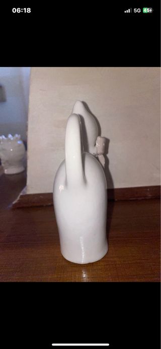 Statuetta Gatto Porcellana