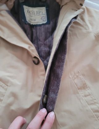 Gabardina  de niño 2-3 años beige
