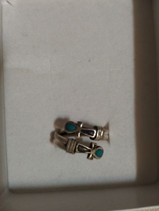Pulsera plata turquesas