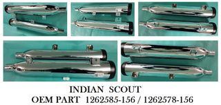 Indian Scout - Tubos escape cromados