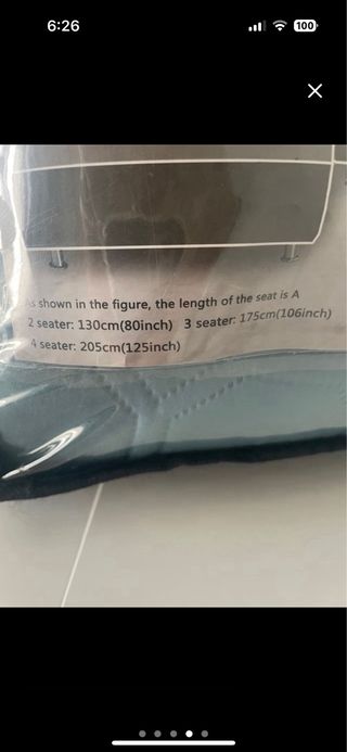 Funda sofá cheslong turquesa